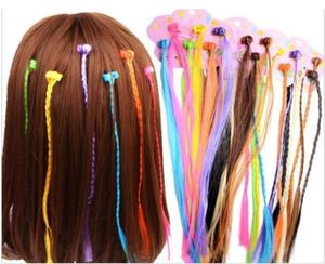 Filles coloré perruques en queue de cheval Ornement Claw Claw Clips Hair Headwear For Kids Girls Hair Accessories 15LOT90PCS3880432