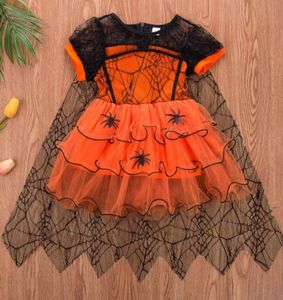 Girls Halloween Witches Fancy Dress Costume Witch Tiptig Kids Cosplay Party Baby Lace Rainbow Tiptifit Kids Party 05T4424474