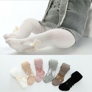 Leggings para niñas Pantimedias Bebé Bowknot Princesa Calcetines Niños Medias de baile Pantalones de algodón para niños pequeños Pantalones causales sólidos al aire libre Medias CYP303