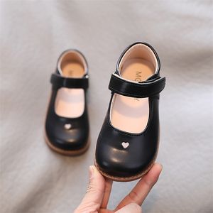 Filles école rétro chaussures en cuir automne printemps mode coréenne enfants Super doux chaussures confortables 16 ans 220701