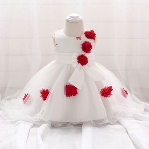 Filles traînantes fleurines robes de mariée robe d'enfants