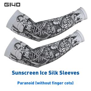 Giyo Anti-sunburn Ice Silk Sleeves For ARM LYCRA ICE Fabricage respirant rapide Dry Outdoors Sports Cool Chobe à bras pour hommes