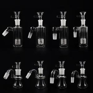 Matrix Perc 14 mm 18 mm Terp Tube en verre Catcher de cendres avec bols en verre 45 90 degrés Ashcatcher Catcher de frêne Percolateurs de pneus pour les bangs en verre Bangs d'huile