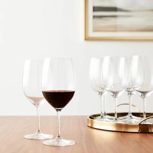 Tasses en verre Set Riedel Vinum BordeauxMerlotcabernet Les verres à vin Pays pour 6 Obtenez 8 Crystal de luxe 2152 ONCE THAPE DE TEA 240429