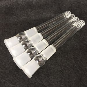 Glass Downstem 14 mm 18 mm Grueso Glass Down stems Difusor con 6 Armado para Glass Bongs Tubería de agua Más de 100 piezas DHL gratis