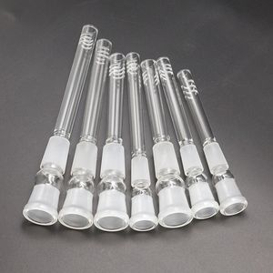 Diffuseur de tube de tige en verre pour narguilés 14mm à 18mm Mâle Femelle Joint vers le bas pour les conduites d'eau de bongs