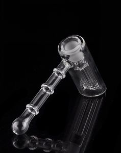 Martillo de vidrio Bubblers 6 brazos Perc Percolador de vidrio Bubbler Pipa de agua Pipas de vidrio para fumar Cabezal de ducha Perc Dos funciones Envío gratis