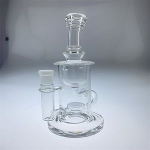 Verre narguilé recycler tasse bong 14mm joint nouveau design haute quanlité