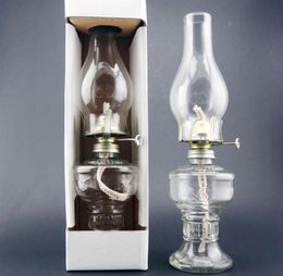 Lámpara de queroseno de vidrio lámpara de aceite de vidrio de Buda retro vintage lámpara de decoración de festival de boda