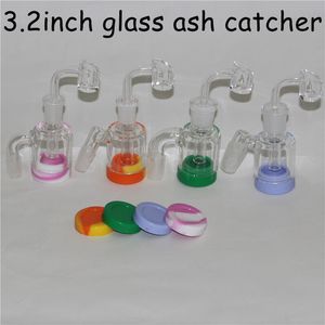 Smoking Glass Reclaim Catcher fait à la main 3,2 pouces Ash Catchers 14mm 18mm Bubble AshCatchers 45 90 Degré récupérateur ashcatcher adaptateur