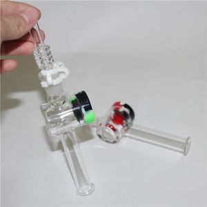 Hookahs Glass Rig Stick Mini Nectar con grueso Pyrex Clear Filter Tips Tester Straw Tube Water Pipes