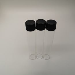 Emballage de tubes en verre 115 * 20 mm avec couvercles en plastique TUBE 30G avec bouchon à vis pour les étiquettes personnalisées