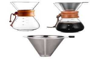 Pots turcs en verre, machine classique résistante à la chaleur, cafetière classique, filtre à café en acier inoxydable C10308248196