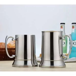 Verres à vin et acier inoxydable 19Oz 15.2Oz, fournitures de bière à Double couche, tasse à café et lait à queue de flamme 0619