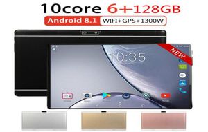 Version globale 10 pouces 6G 128 Go Tablet PC 4G LTE Two SIM Carte Téléphone Appel Bluetooth Car Player GPS Google Play 5 MP CAMERA264C7985385