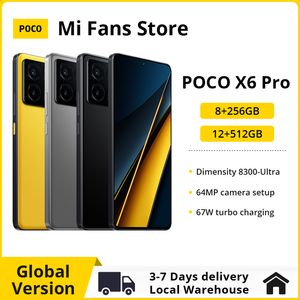 POCO X6 Pro – Smartphone, Version globale, 5G, NFC, 256 go/512 go, dimension 8300-Ultra, charge 67W, Triple caméra 64mp, 120Hz, 5000mAh