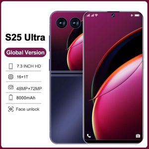Versión global S25 Ultra Tablet Smartphone Qualcomm8 Gen 2 16G+1TB 8800mAh 48+72MP 4G/5G Red Teléfono móvil Android Teléfono móvil Play Google