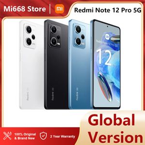 Version mondiale Xiaomi Redmi Note 12 Pro 5g Smartphone NFC 6,67 pouces 120hz écran AMOLED MTK1080 67w Turbo Charge 5000mAh