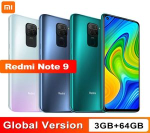 Version mondiale Xiaomi Redmi Note 9 3GB 64GB Smartphone MTK Helio G85 Octa Core 48MP Quad caméra arrière 653quot DotDisplay 5020mAh7256703