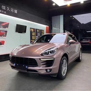 Super Glossy Metallic Frozen Berry Vinyl Wrap Adhesivo Película Adhesivo Calcomanía Gloss Metal Ice Berry Pink Car Wrapping Foil Roll Air Channel Release