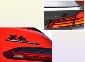 Bar de compétition noir glossé souligné Emblem pour BMW Thunder Edition M1 M2 M3 M4 M5 M6 M7 M8 X3M X4M X5M X6M Sticker Carrk3952674