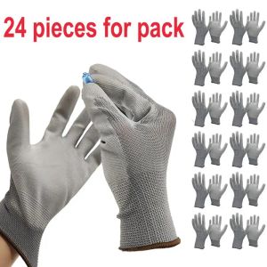Guantes 24 piezas/12 pares Mecánicos de alta calidad Glove Protective Palm Nitrilo Nitrilo Capato de goma Guantes CE 4131X