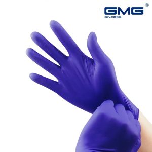 Gants gants nitrile étanche gants de travail gmg gants nitrile noirs plus épais pour les gants jetables de produits chimiques mécaniques