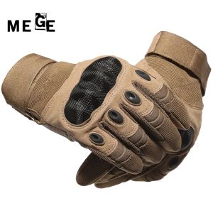 Guantes de guantes Mege Guantes tácticos al aire libre Guantes de dedo completo para hombres Senderismo Montar en ciclismo Protección de armadura militar Guantes de cáscara S3xl