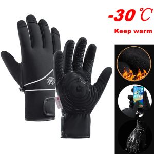 Guantes de invierno cálidos guantes de esquí unisex ciclismo antideslizantes impermeables a prueba de viento guantes de pantalla táctil al aire libre senderismo camping guantes de hombre