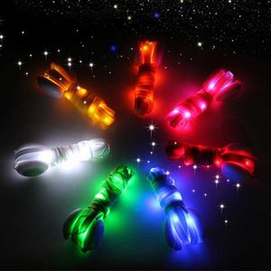 Gadget Glowing Nylon LED Lacets Multicolore Clignotant Flash Lumineux Kit De Fête En Plein Air Shoestrings Lacets De Chaussures Dentelle De Haute Qualité FAST SHIP