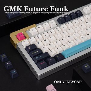 Gmk Future Funk – grand ensemble de capuchons de touches de clavier en Pbt, profil Cherry, personnalisé en anglais, pour clavier mécanique 61/64/68