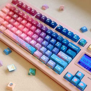 Keycaps GMK 129 touches Cherry Profil Dye-Sub Space Pixel GMK Pixel Pixels pour le clavier mécanique HKD230808