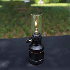 Allez de camping Gas Light Metal Filed Base Camp Ambiance Bandle Light for Outdoor Camping 240410