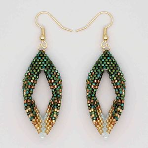 Go2boho-Pendientes nativos Miyuki 2021, Pendientes con cuentas, joyería de regalo para mujer, Pendientes hechos a mano, Cuentas, Pendientes tejidos, joyería