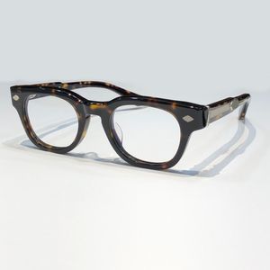 Cadre de jante noir doré Eyeglass Retro Lunettes Clean Lens Men Steampunk Style Fashion Sunglasses Cadre avec boîte