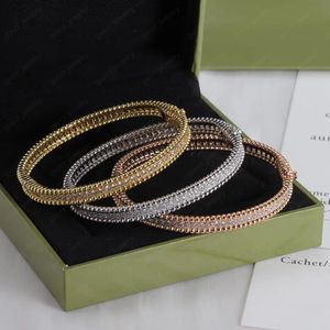 Bracelet cerceau en or, cadeau, bijoux tendance pour hommes et femmes avec le même couple, bracelet de styliste pour femmes, 2024