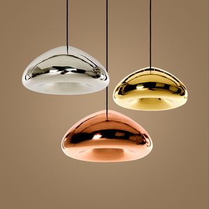 Lámparas colgantes de cristal con pantalla de oro/plata/cobre, iluminación moderna, comedor, cocina nórdica contemporánea, restaurante