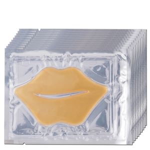 Mascarilla de labios de colágeno de cristal rojo blanco de oro Mascarilla de la esencia humectante Líneas de reparación Labios Plumper CUIDADO PATCH GEL