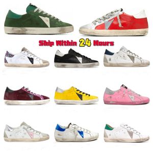 golden sneakers mens dress shoes designer women heels superstar dirty super star black white pink green ball star trainers des chaussures 35-46