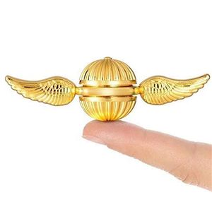 Snitch Dorada Cupido Fidget Spinner antiestrés rotación de mano Fidget juguetes alas de Ángel mano Spinner juguetes de Metal para regalo de niños