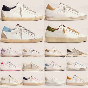 Golden Goose Вы Goldenstar Goldenlies Goose's Sneaker High Top Goode Gooose Goos Gosse S Calzado deportivo Zapato plano casual Superstar Doold Dirty Golden Moda Hombres Mujeres Ba