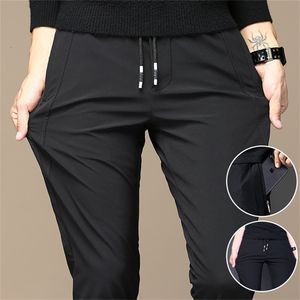 Pantalon de golf Pantalon Séchage rapide Ultra Mince Glace Soie Élastique Mince Jeunes Hommes Ville Marche Doux Loisirs Vêtements De Sport Grande Taille 220912