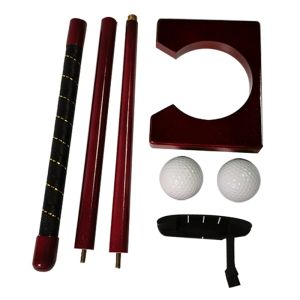 Golf Putter Set Portable Mini Golf Equipment Practice Kit avec balle de putter détachable, outil de golf d'assistance d'entraînement