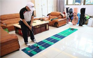 Golf Put Green Golf Putter Put Mat Trainer Indoor Mini Golf Equipment Training Aids Kit Kit Kit pour Home Office9400533