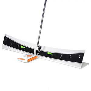 Golf Putting Track Golf Putter Trainer Calibration Track Putter Board Gamme réglable Golf Putter Trajectoire Balancer Portable 240227