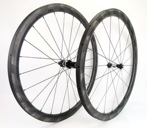 Roues entièrement en carbone super légères, 38 mm de profondeur, 25 mm de largeur, paire de roues en carbone à pneu/roues tubulaires de vélo de route en carbone avec surface de freinage spéciale