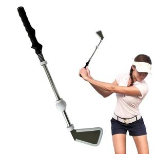 Golf Swing Trainer Golf Practice Warm-Up Stick Alignment Rods Swing Training Aids Golf Club Portable Golf Grip Training Stick 240108