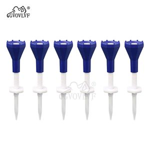 Golf Tees 6pcsbag Silicone Head Golf Plastic Tees Height can be adjusted freely Stable 88 mm Long Golf Tee Easy Tee Up Gift for Golfers 230603