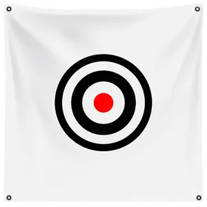 Ayudas de entrenamiento de golf Herramienta interior Golf Net Mat Canvas Target Practicar Targeting Paño blanco