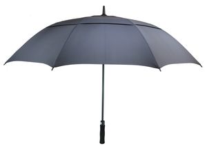 Parapluie de golf pour hommes Parapluies coupe-vent à ouverture automatique Extra Large Oversize Double Canopy Bâton étanche ventilé 62 pouces